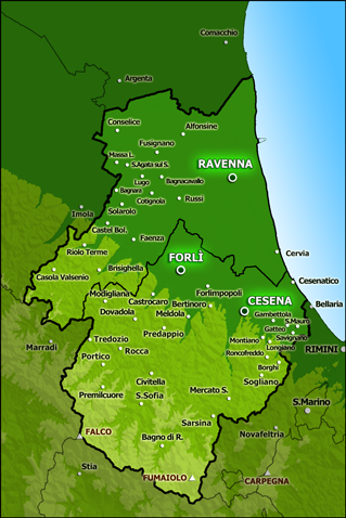 Mappa Romagna